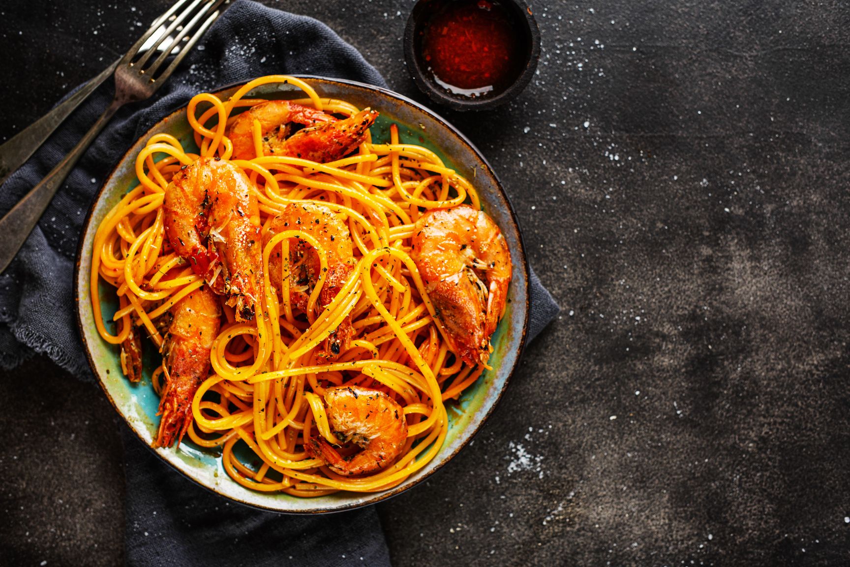 prawns and pasta 