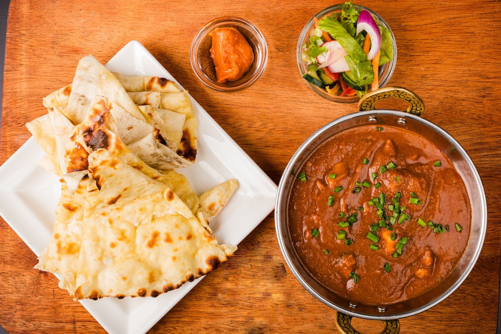 chicken tikka massala with naan 